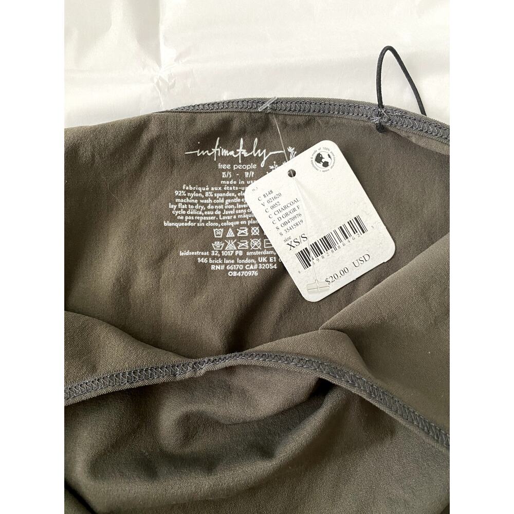 NWT Free People Skinny Strap Seamless Brami in Color Olive Green Size XS/S - Picture 5 of 5